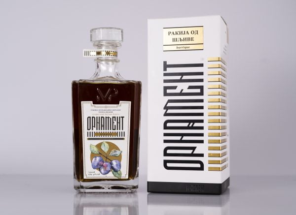 Ornament rakija od šljive 0,7l sa ukrasnom kutijom
